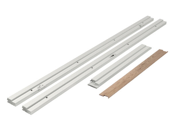 Karmsett Hvitmalt 80 x 210 Flat 9mm terskel