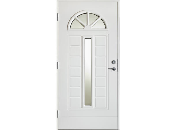 Monica Hvit 100 x 210 V Sotet glass 