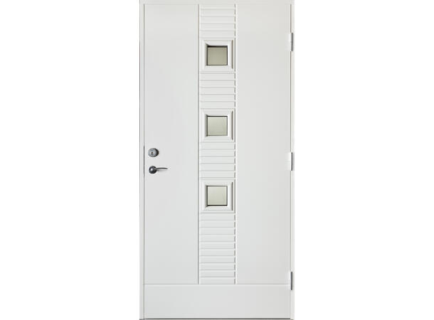 Karine Hvit 100 x 210 H Sotet glass 