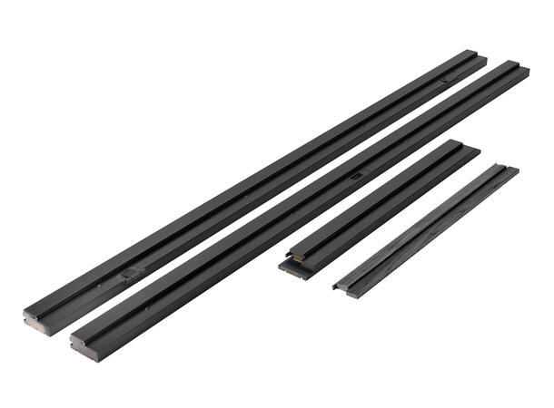 Karmsett Dempet Sort m/ pak 80 x 210 Standard Dempet Sort - NCS S 8500-N 