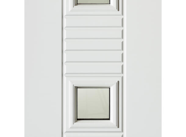 Karine Hvit 100 x 210 V Sotet glass 