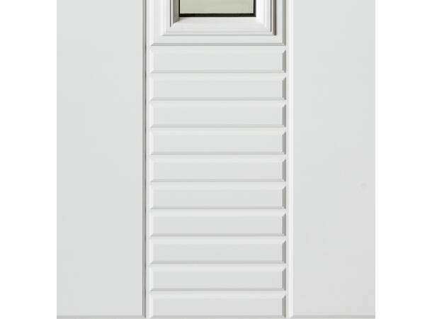 Karine Hvit 100 x 210 V Sotet glass 