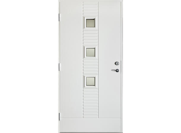 Karine Hvit 100 x 210 V Sotet glass 