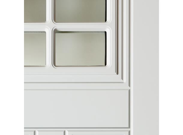 Tuddal Hvit 100 x 210 V Sotet glass 