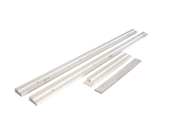 Karmsett Hvit m/ pak 80 x 210 Flat Hvitlasert - NCS S 0502-Y 