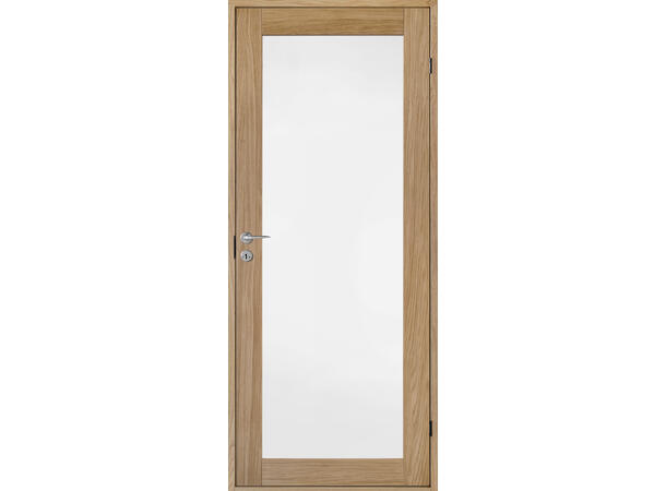 Line Helt Glass Eik 140 x 210 Dørblad ( 132,5 x 204 ) 