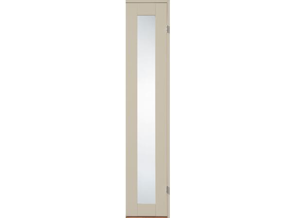 Line Helt Glass Beige Sidefelt Dørblad - NCS 2305-Y22R 