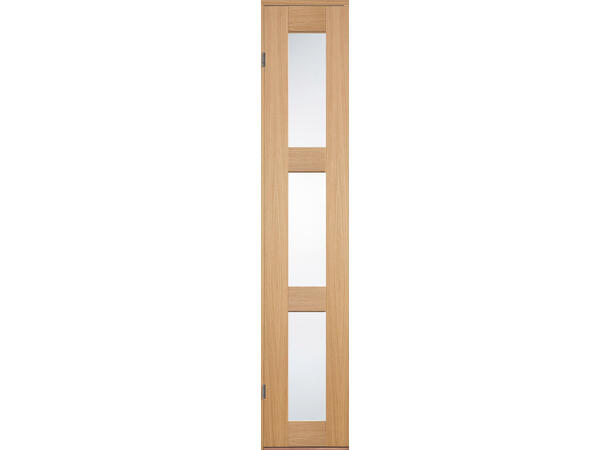 Line 3 Glass Eik- Sidefelt Dørblad