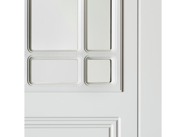 Helle Hvit 90 x 210 V Sotet glass 