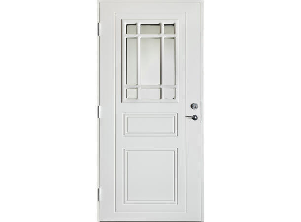 Helle Hvit 90 x 210 V Sotet glass 