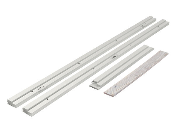 Karmsett Hvit 90 x 210 Flat Hvitlasert - NCS S 0502-Y 