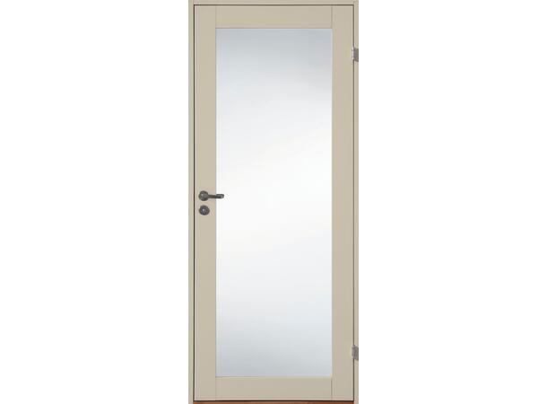 Line Helt Glass Beige Dørblad - NCS 2305-Y22R 