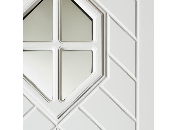 Hemsedal Hvit 90 x 210 H Sotet glass 