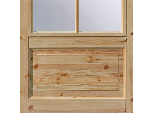 Harald Glass Ubehandlet Dørblad - Furu - 2x4 ruter