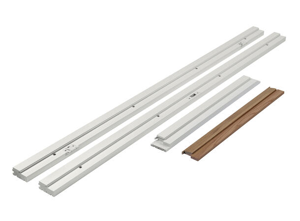 Karmsett Hvit m/ pak 100 x 210 Standard terskel - NCS S 0502-Y 