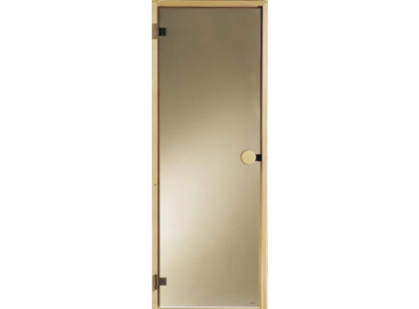 Badstu Helt Glass 70 x 190 Bronsje herdet glass