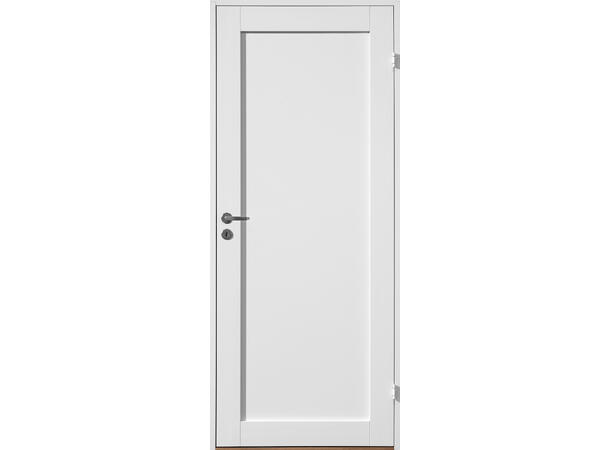 Line 1 Speil Hvit 80 x 210 Dørblad - NCS S 0502-Y 