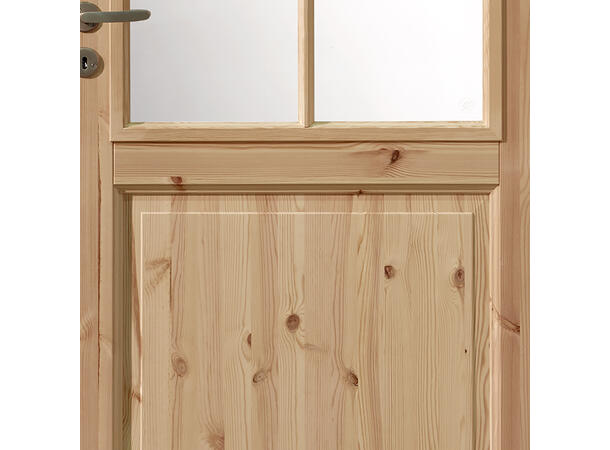 Olav Glass Ubehandlet Dørblad - Furu - 2x3 ruter