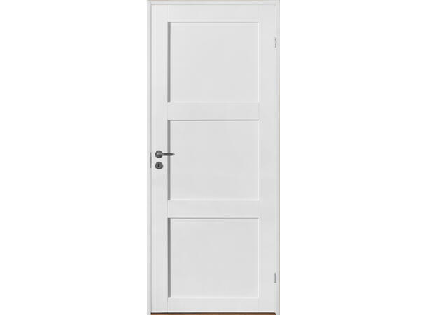 Line 3 Speil Hvit 90 x 210 Dørblad - NCS S 0502-Y 