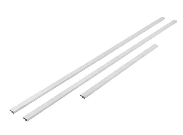 Utforing 18x45x5500 Hvit 2x2750mm(MDF)