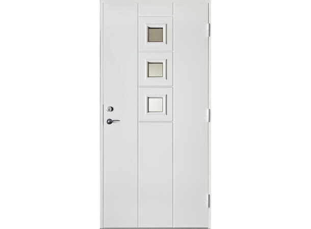 Vera Hvit 90 x 210 H Klart Glass 