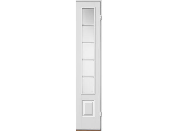 Odin Glass Klassisk - Sidefelt Dørblad - NCS S 0500-N - 2x5 ruter