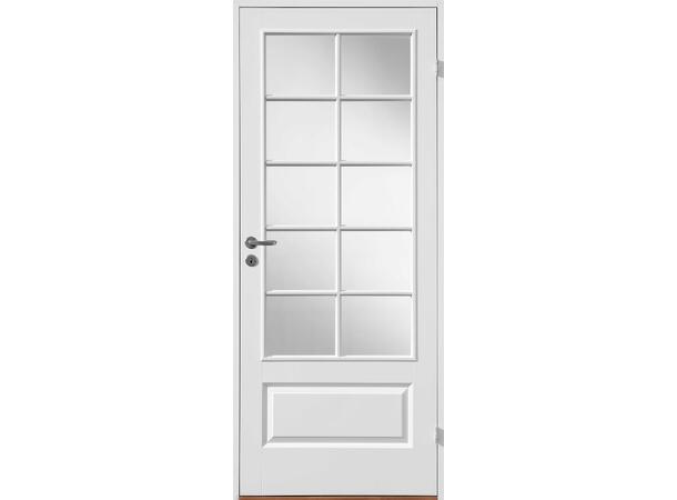 Odin Glass Klassisk Dørblad - NCS S 0500-N - 2x5 ruter