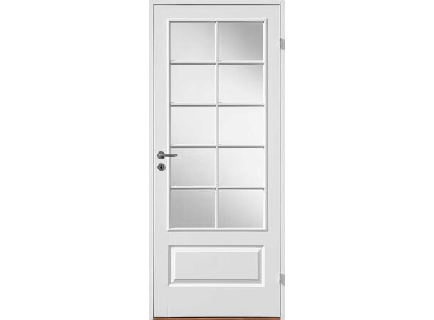 Odin Glass Klassisk Klassisk hvitmalt dørblad - 2 x 5 ruter