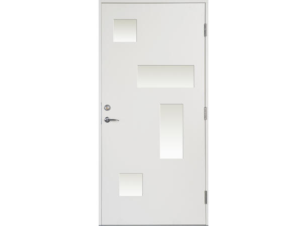 Melsomvik Hvit 90 x 210 H Sotet Glass 