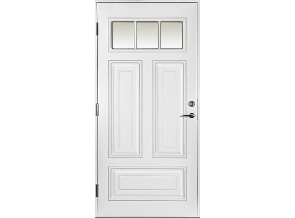 Hafjell Hvit 90 x 210 V Klart Glass 