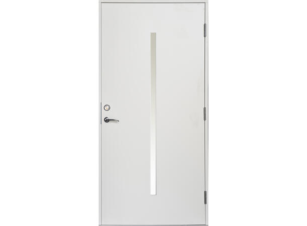 Oslo Hvit 90 x 210 H Klart Glass 