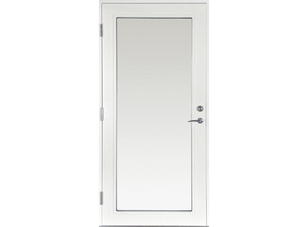 Stord Hvit 100 x 210 V Klart Glass 