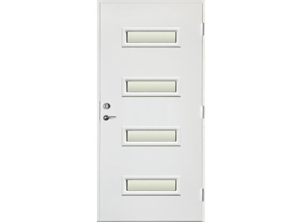 Sofie Hvit 90 x 210 H Sotet glass 