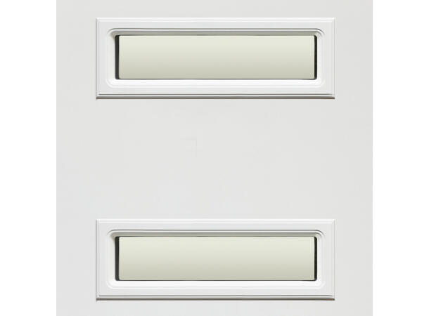 Sofie Hvit 90 x 210 H Sotet glass 