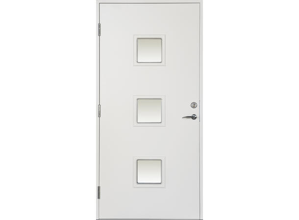 Mandal Hvit 110 x 210 V Frostet Glass 