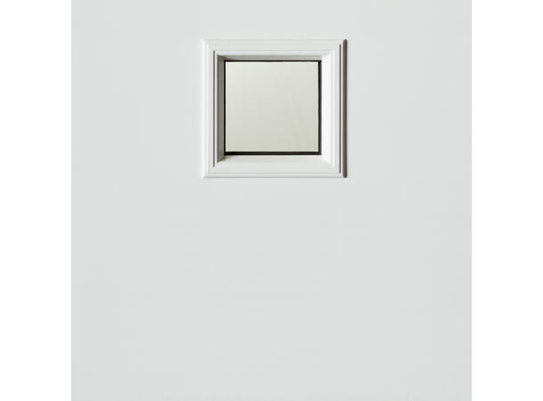 Møre Hvit 90 x 210 V Klart glass 