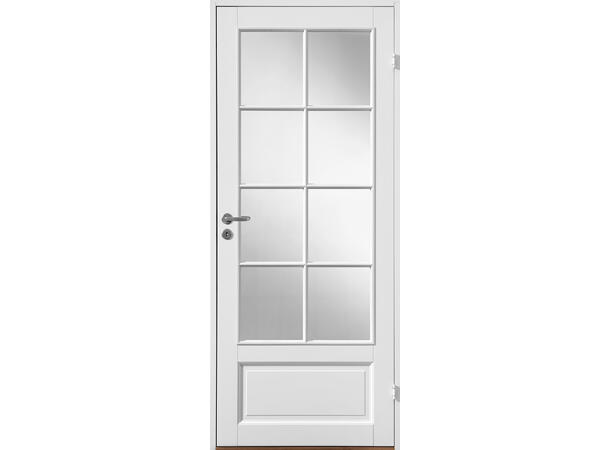 Harald Glass Klassisk Klassisk Hvit dørblad 2x4 ruter