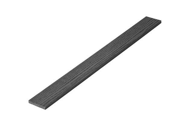 Terskel Flat Eik 100 CM - Dempet Sort Flat underliggende 14mm - NCS S 8500-N 