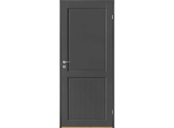 Oscar Grå NCS S 7500-N dørblad med riller