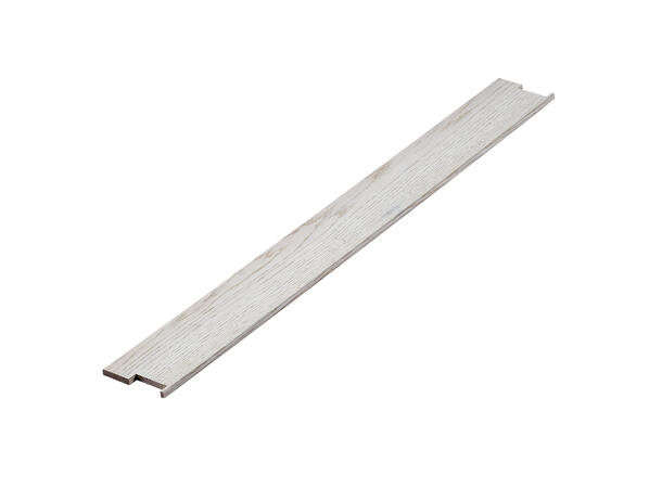 Terskel Flat 9mm Eik 80 cm - Hvitlasert Flat mellomliggende 9 mm - Hvitlasert 